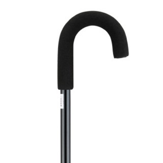 1040BK Cane Full Curve Handle with Foam Grip Black