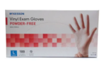 14-118 Mckesson PF Vinyl Gloves Large Box of 100