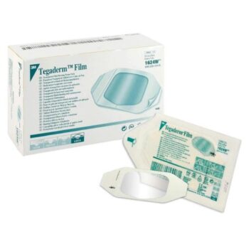 1624W 3M Tegaderm Transparent Dressing 2-3/8"x2-3/4" Box of 100 (Sterile)