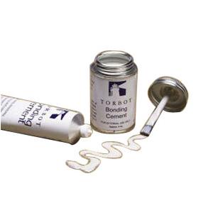TT410 Torbot Liquid Bonding Adhesive Cement with Brush in Cap, Latex 4 oz Can