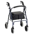 4224BL Nova Zoom-Wheel Walker. 24" High Seat 8" Wheels BLUE