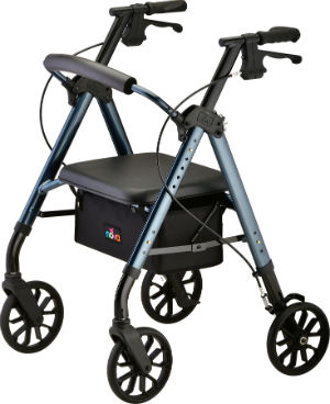 4288BL NOVA Star 8 Rollator Walker, 8" Wheels & Standard Size, Blue