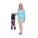 4350-RR Stander Signature Life EZ Fold-N-Go Rollator - Regal Rose