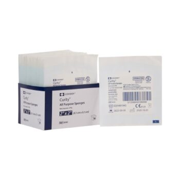 8042 Curity Non-Woven Sponge 4-Ply 2" x 2" Box of 25 (Sterile)