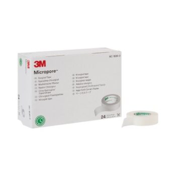 1530-0 3M Micropore Paper Tape White 1/2" Box of 24 (Non-Sterile)