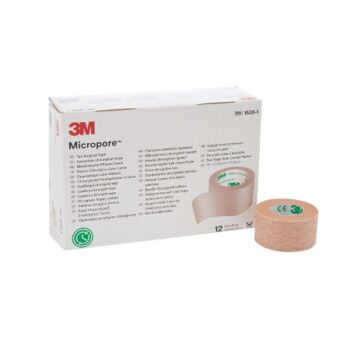 1533-1 3M Micropore Paper Tape Tan 1" Box of 12