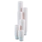 075-2050EA Souffle Cup Solo .75 oz. White Paper Disposable Sleeve of 250