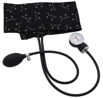 S82-CBW Prestige Aneroid Blood Pressure Cuff Set Standard Adult (Cuff Range 10" - 16") Cats Black & White