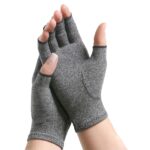 A20170 Arthritis Glove IMAK Compression Open Finger Small Over-the-Wrist Hand Specific Pair Cotton / Lycra
