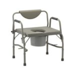 8583 Nova Heavy Duty Commode with Extra-Wide Seat Drop-Arm (500 Lbs Weight Capacity)