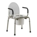 8900W Nova Drop-Arm Commode with Padded Arms (300 Lbs Weight Capacity)