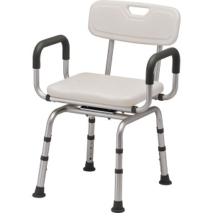 9040 Nova Swivel Bath Seat with Arms (300 Lbs Weight Capacity)
