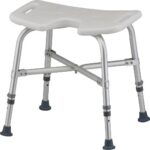 9051 Nova Heavy Duty Bath Chair with Hygienic cutout (500 Lbs Weight Capacity)