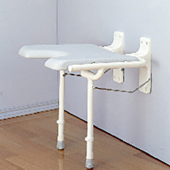 9404 Nova Wall Mounted Shower Chair, Folding Seat (16"x16") Protrudes 5" From The Wall