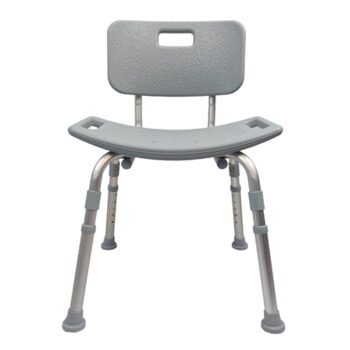 BJ110410 Blue Jay Shower Chair with Back - Grey (300 Lbs Weight Capacity)