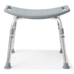G2-202KX1 Medline Shower Chair without Back (400 Lbs Weight Capacity)