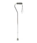 MDS86420CHRW Medline Chrome Offset Handle Adjustable Cane (300 Lbs Weight Capacity)