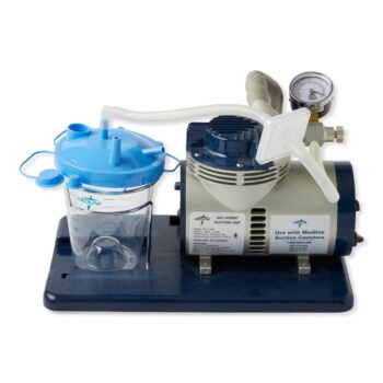 HCS7000 Medline Suction Aspirator: Vac-Assist Suction Aspirator w/800cc Canister, Tubing & Filter (RX)