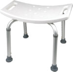 BSC ProBasics Shower Chair without Back (300 Lbs Weight Capacity)