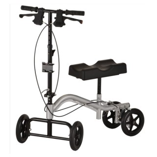 TKW-12 Nova Knee Walker with Oversized Countour Padded Platform Pad, (300 LBS Weight Capacity) Weighs 26 LBS Approximate User Height (5'2"-6'4")