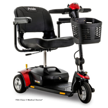 SC40E Pride GoGo Elite Traveller 3 Wheel Scooter (300 Lbs Weight Capacity)