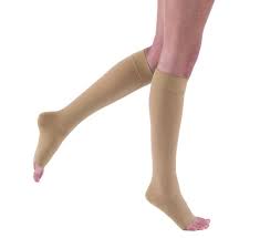 114627 Jobst Relief Knee 20-30mmHg Large OT Compression Stockings, Beige